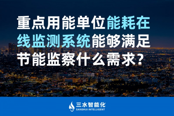 重點用能單位能耗在線監測系統能夠滿足節能監察什么需求？